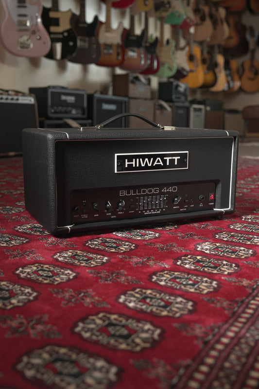Hiwatt Bulldog 440 440w Solid State Bass Amp Head - Black Tolex