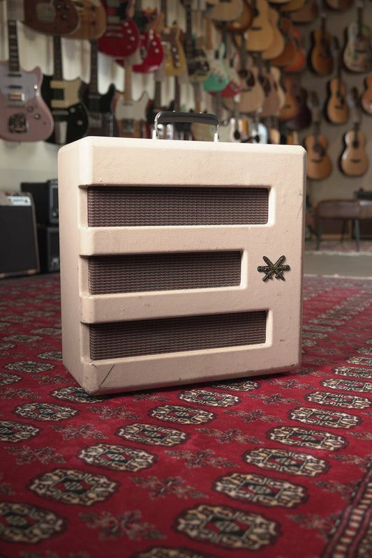 Fender Excelsior Pro 13w 1x15" Tube Guitar Amp Combo - Cream Tolex w/ Oxblood Grille