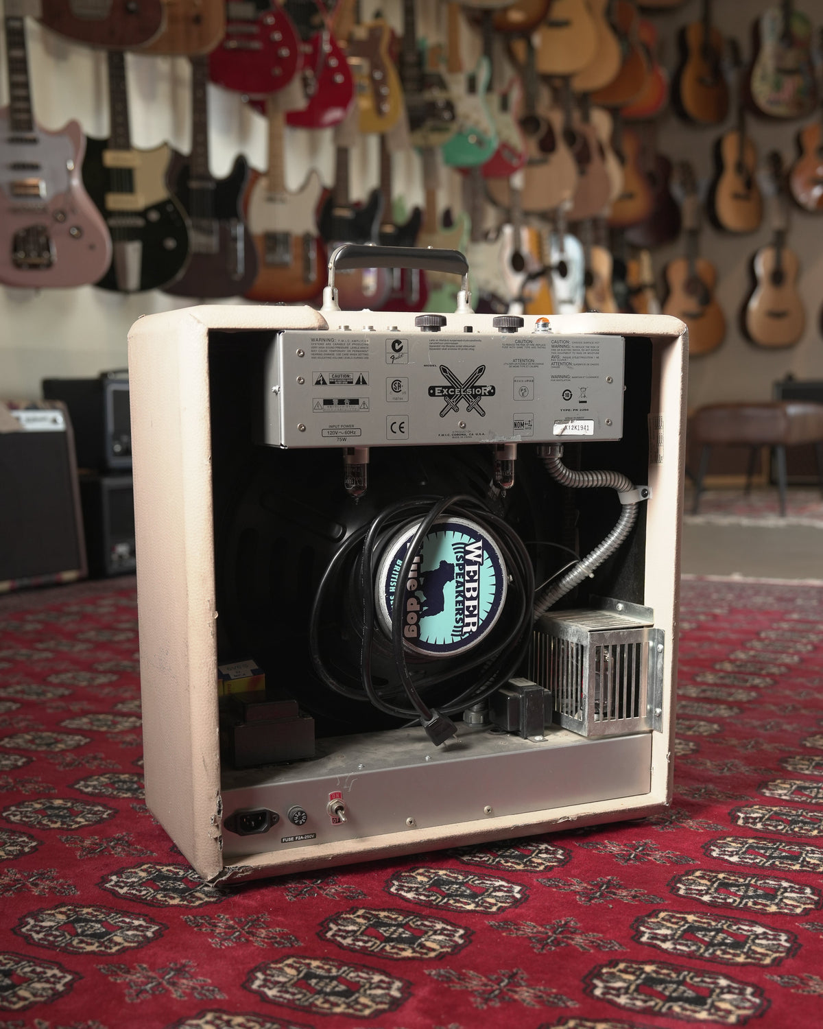 Fender Excelsior Pro 13w 1x15" Tube Guitar Amp Combo - Cream Tolex w ...