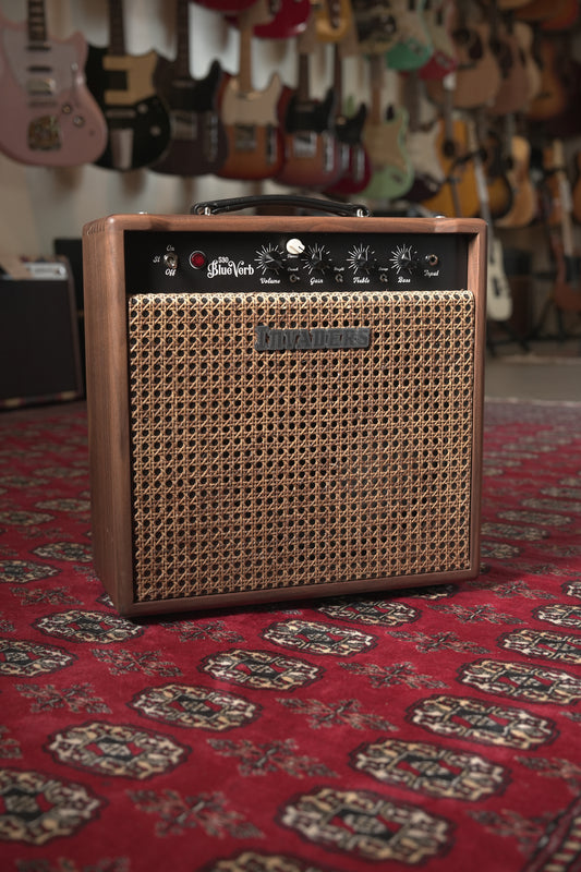 Invaders Amplification 530 BlueVerb 10th Anniversary 30w-15w 1x12" Tube Guitar Amp Combo - Walnut w/ Wicker Grille