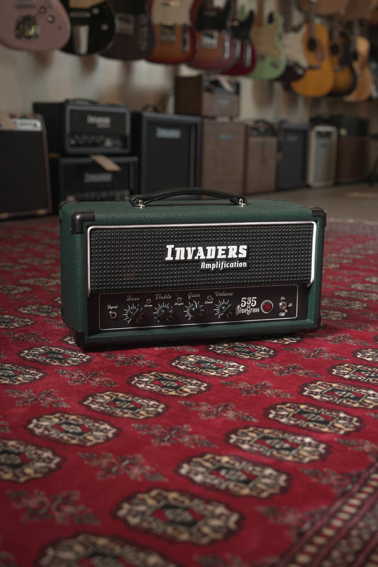 Invaders Amplification 535 BlueGrass 35w Tube Guitar Amp Head - Green Bronco