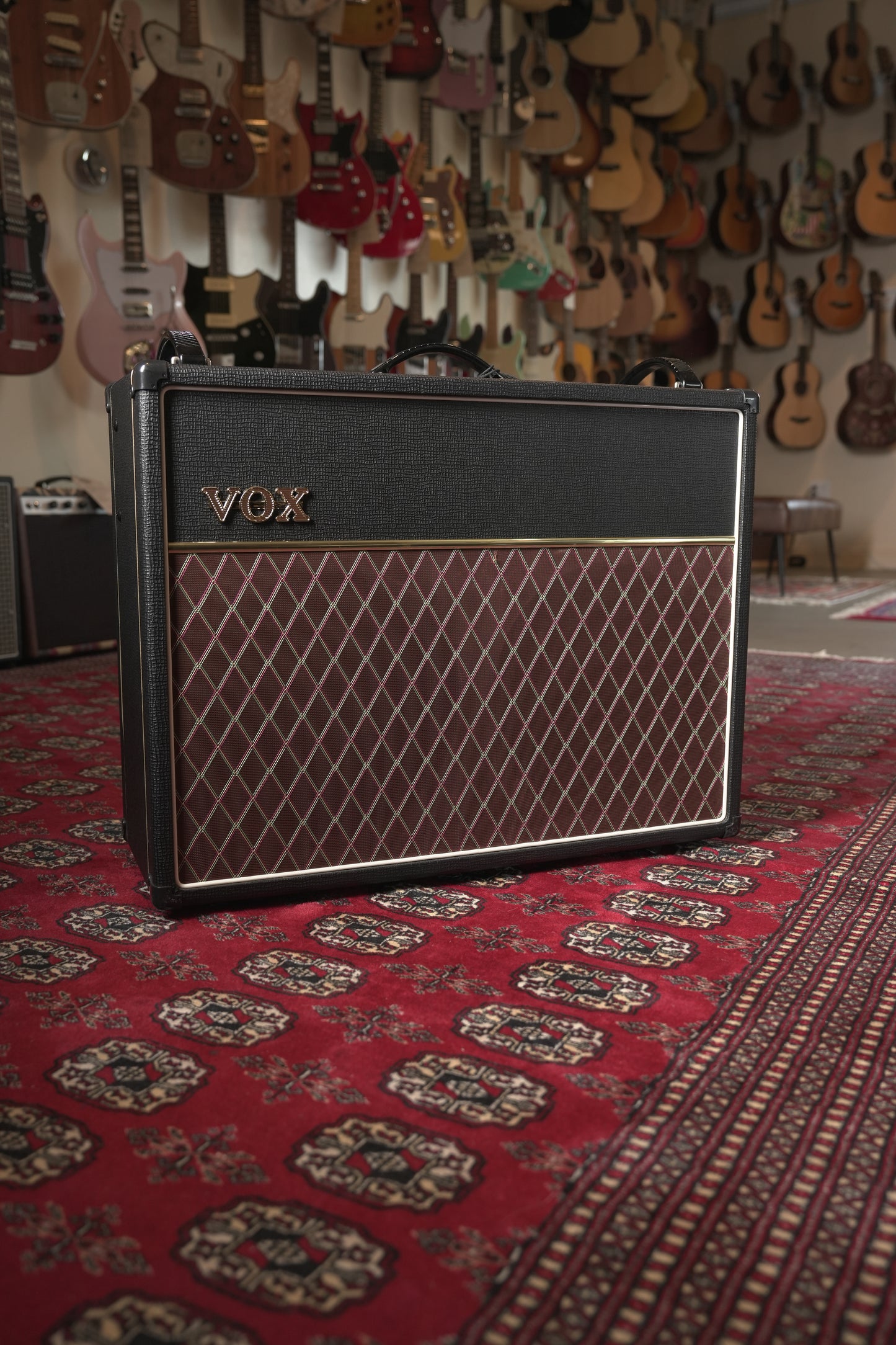 Vox AC30C2 Custom Series 30w 2x12" Tube Guitar Amp Combo - Black Tolex w/ Vox Diamond Pattern Grille