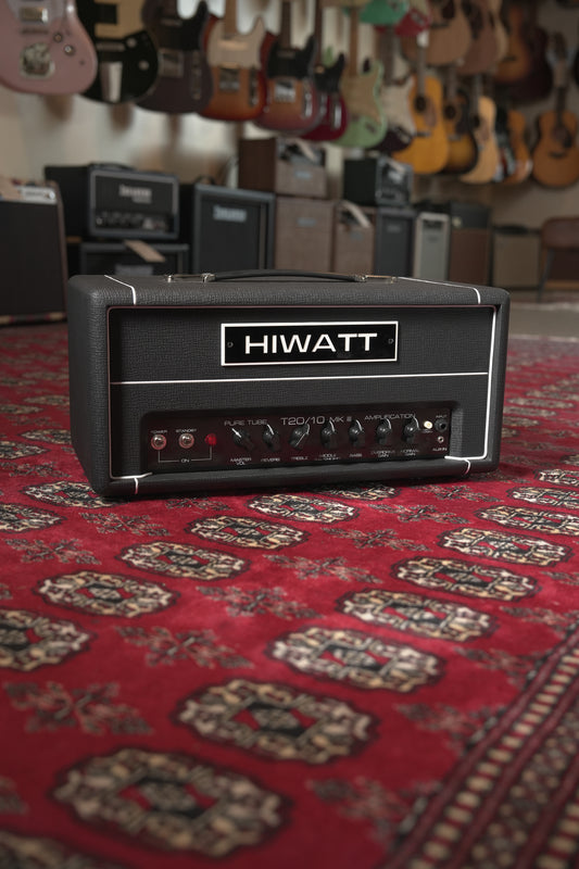 Hiwatt T20/10 MkIII 20w-10w Tube Guitar Amp Head - Black Tolex