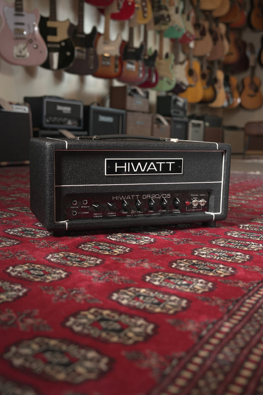 Hiwatt DR20/0.5 20w-.5w Tube Guitar Amplifier Head - Black Tolex