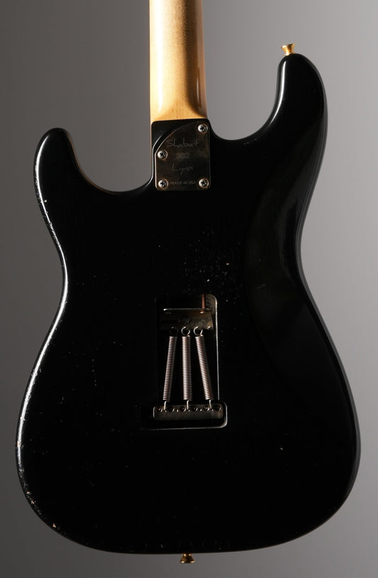 Shabat Lynx HSS Super Strat Electric Guitar - Ebony, w/ OHSC