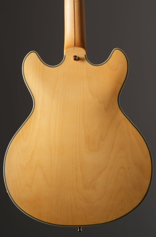 D'Angelico Deluxe Mini DC Semi-Hollow Electric Guitar - Satin Honey, w/ OHSC