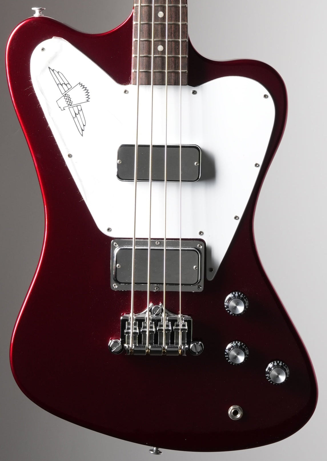 Bluegundy Reverse Bridge Gibson Non-Reverse Thunderbird Electric Bass - Sparkling Burgundy, w ...
