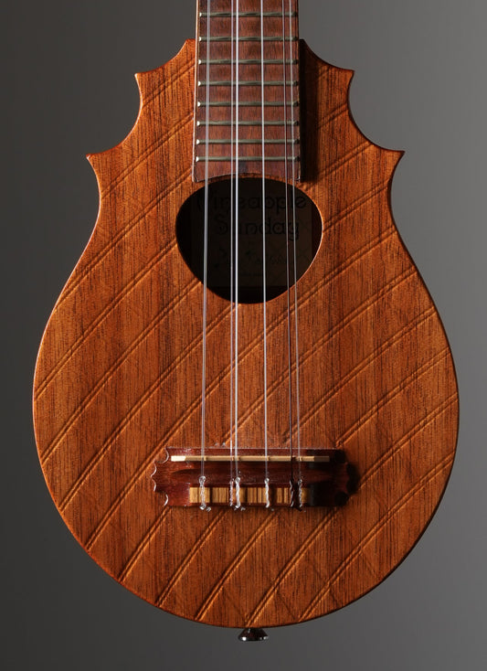 Papa KoAloha Pineapple Sunday 6-String Tenor Ukulele - Natural, incl. OHSC