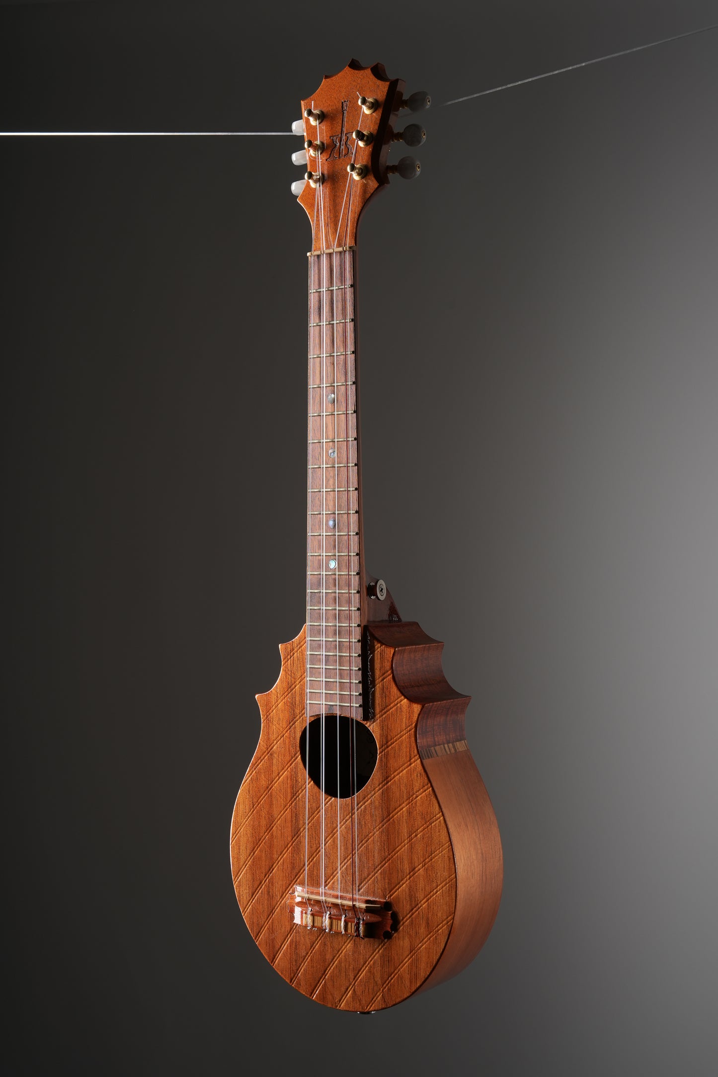 Papa KoAloha Pineapple Sunday 6-String Tenor Ukulele - Natural, incl. OHSC