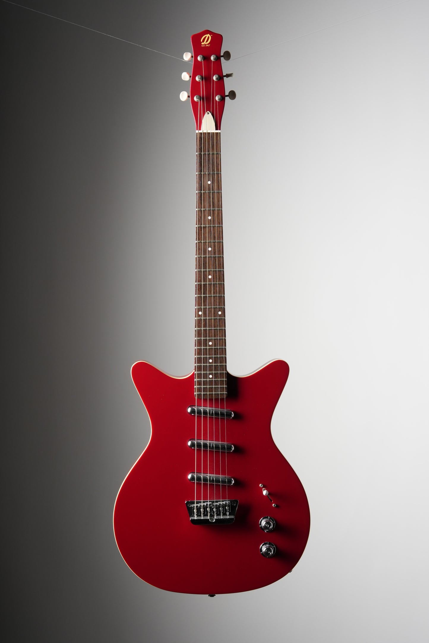 Danelectro Triple Devine Semi-Hollow Electric Guitar - Red