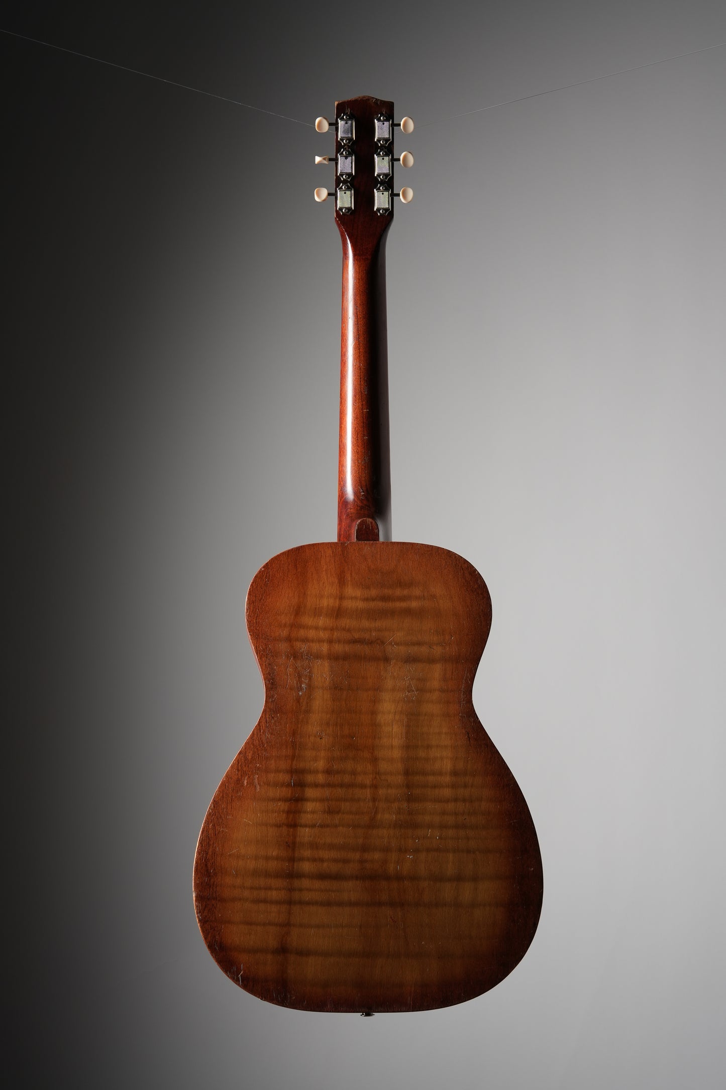 Stella (1950s or 1960s) Rubber Bridge Conversion Acoustic Electric Guitar - Natural