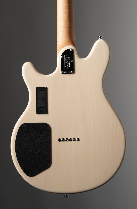 Ernie Ball Music Man Valentine Electric Guitar - Trans Buttermilk w/ Original Mono Soft Case