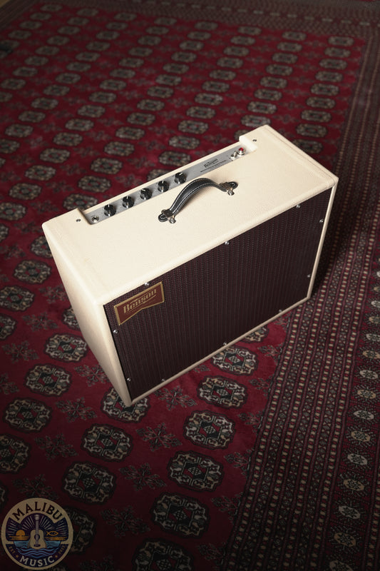 Benson Amps Monarch Reverb Plus 15w 1x12" Tube Guitar Amp Combo - Blonde Tolex w/ Purple Grille