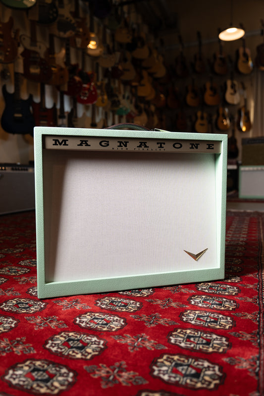 Magnatone Varsity Reverb 15w 1x12" Tube Guitar Amp Combo - Custom Seafoam Green w/ White Sparkle Grille