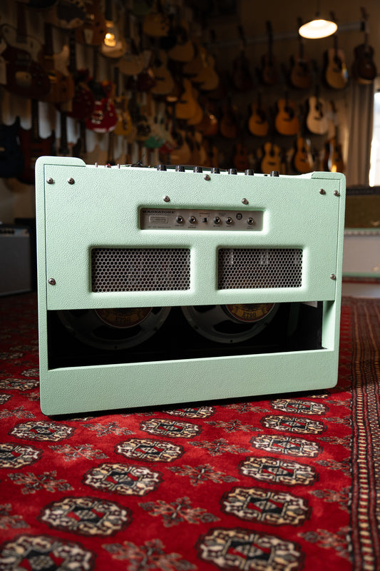 Magnatone Super Fifty-Nine M80 45w 2x12" Tube Guitar Amp Combo - Custom Seafoam Green w/ White Sparkle Grille