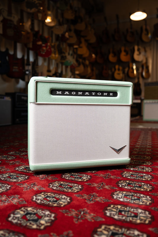 Magnatone Baby M80 12w 1x10" Tube Guitar Amp Combo - Custom Seafoam Green w/ White Sparkle Grille