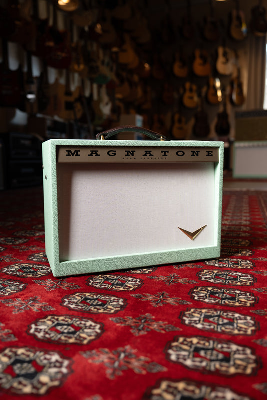 Magnatone Starlite Reverb 5w 1x8" Tube Guitar Amp Combo - Custom Seafoam Green w/ White Sparkle Grille