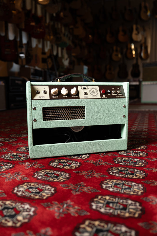 Magnatone Starlite Reverb 5w 1x8" Tube Guitar Amp Combo - Custom Seafoam Green w/ White Sparkle Grille