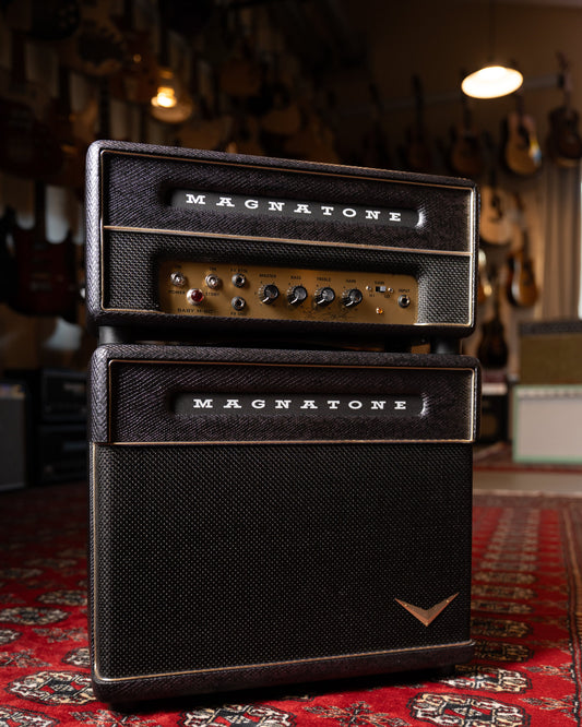 Magnatone Baby M80 12w Tube Guitar Amp Head w/ 1x10" Cab - Slash Signature Purple Python