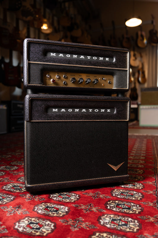 Magnatone Baby M80 12w Tube Guitar Amp Head w/ 1x10" Cab - Slash Signature Purple Python