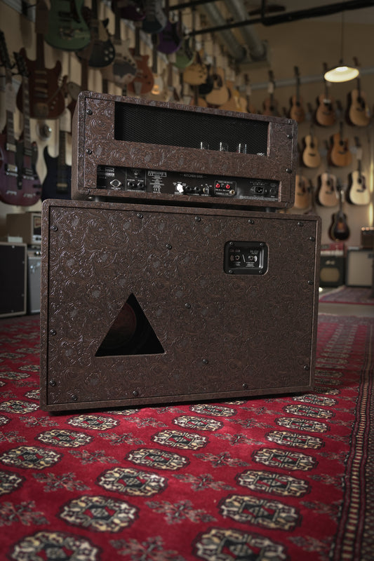3rd Power Kitchen Sink 6VEL 40w-20w Tube Guitar Amp Head w/ 2x12" Cab - Western Brown Tolex