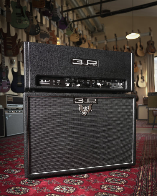 3rd Power DRGN 100 Dragon 100w Tube Guitar Amp Head w/ 4x12" Cabinet - Black Tolex