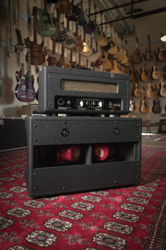Swart Stereo Master 20w + 20w Tube Guitar Amp Head w/ 2x12" Cab - Dark Tweed