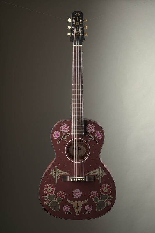 Iris MS00 2024 Limited Edition 1 of 12 Acoustic Guitar - Hand-painted by Sarah Ryan, incl. OHSC