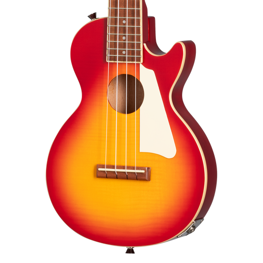 Epiphone Les Paul Tenor Acoustic Electric Ukulele - Herritage Cherry Sunburst, incl. gigbag