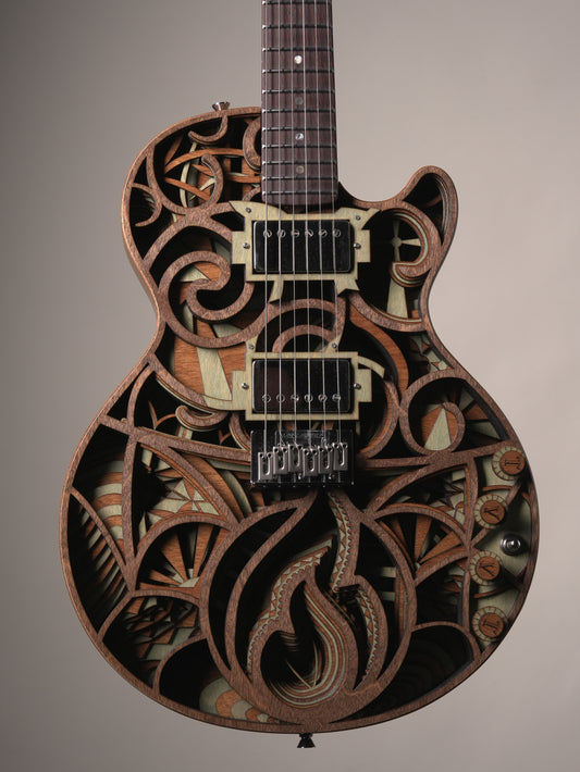 Terra Guitars No. 7 Electric Guitar - Forest Green, incl. OHSC