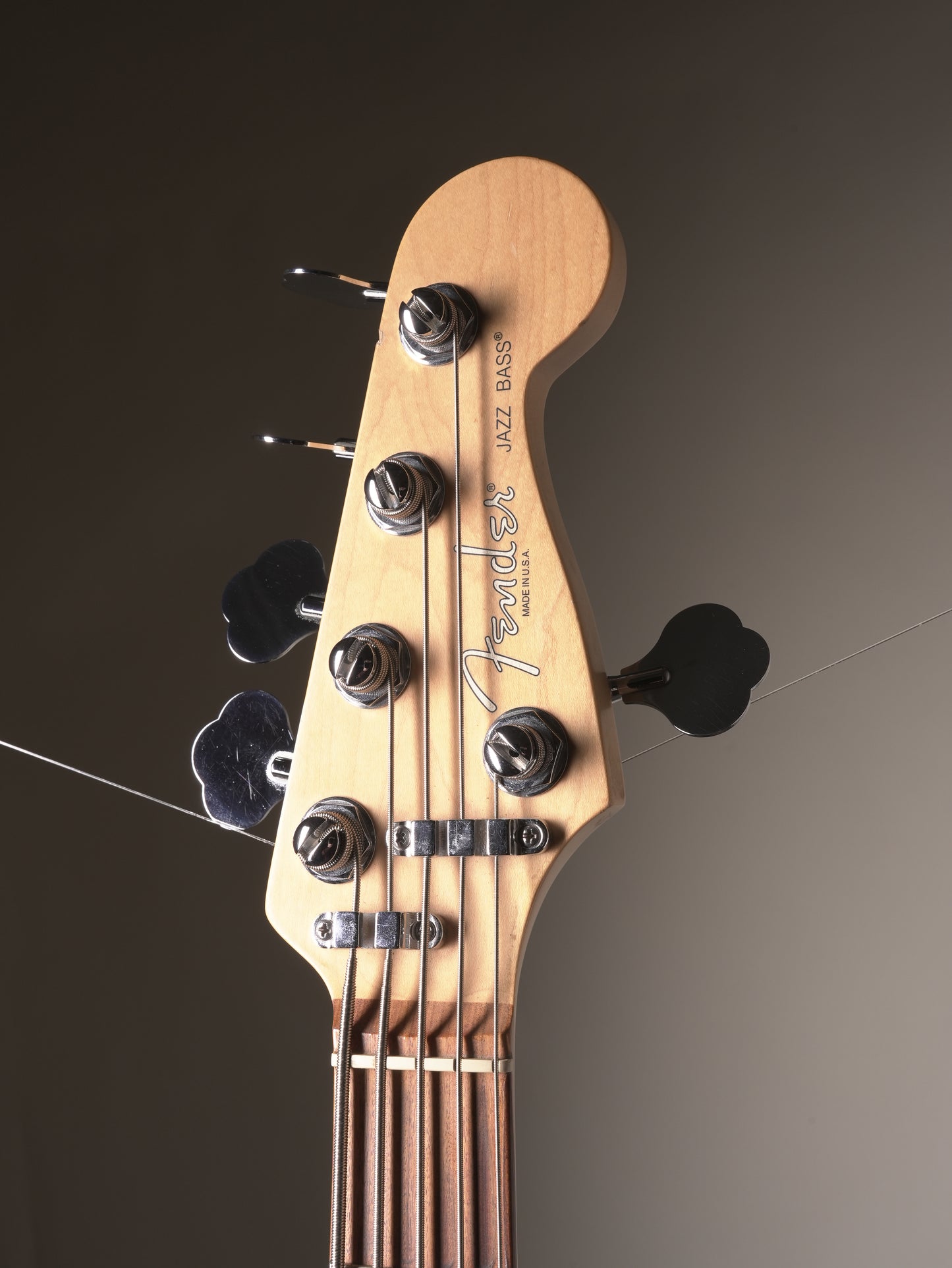 Fender (2006) American Standard Jazz Bass 5 String Electric Bass - Shoreline Gold, incl. OHSC
