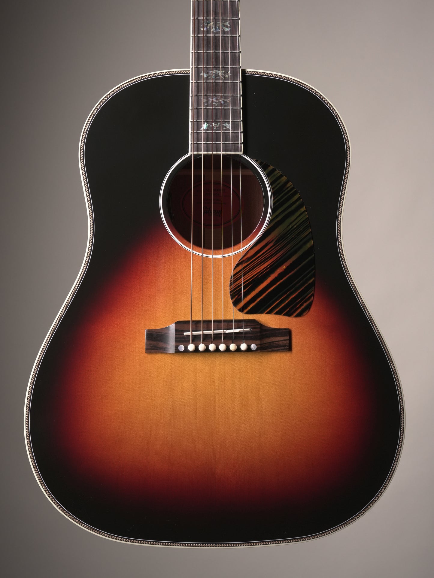 Gibson Custom Shop "Dealer Select" Herringbone J-45 Acoustic Electric Guitar - Triburst, incl. OHSC