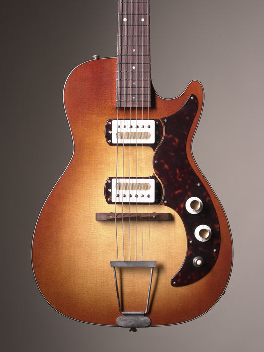 Bruce Guitars Jayne 2-S Hollowbody Electric Guitar - Sunburst, incl. OHSC