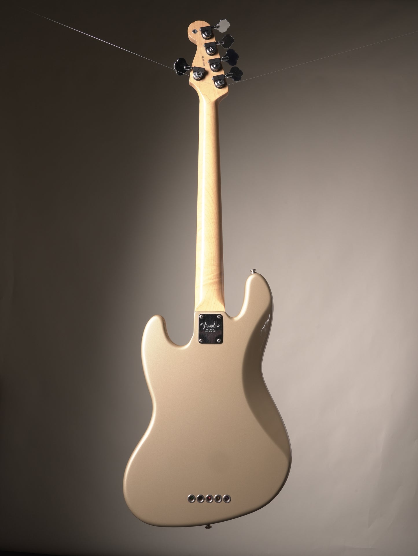 Fender (2006) American Standard Jazz Bass 5 String Electric Bass - Shoreline Gold, incl. OHSC
