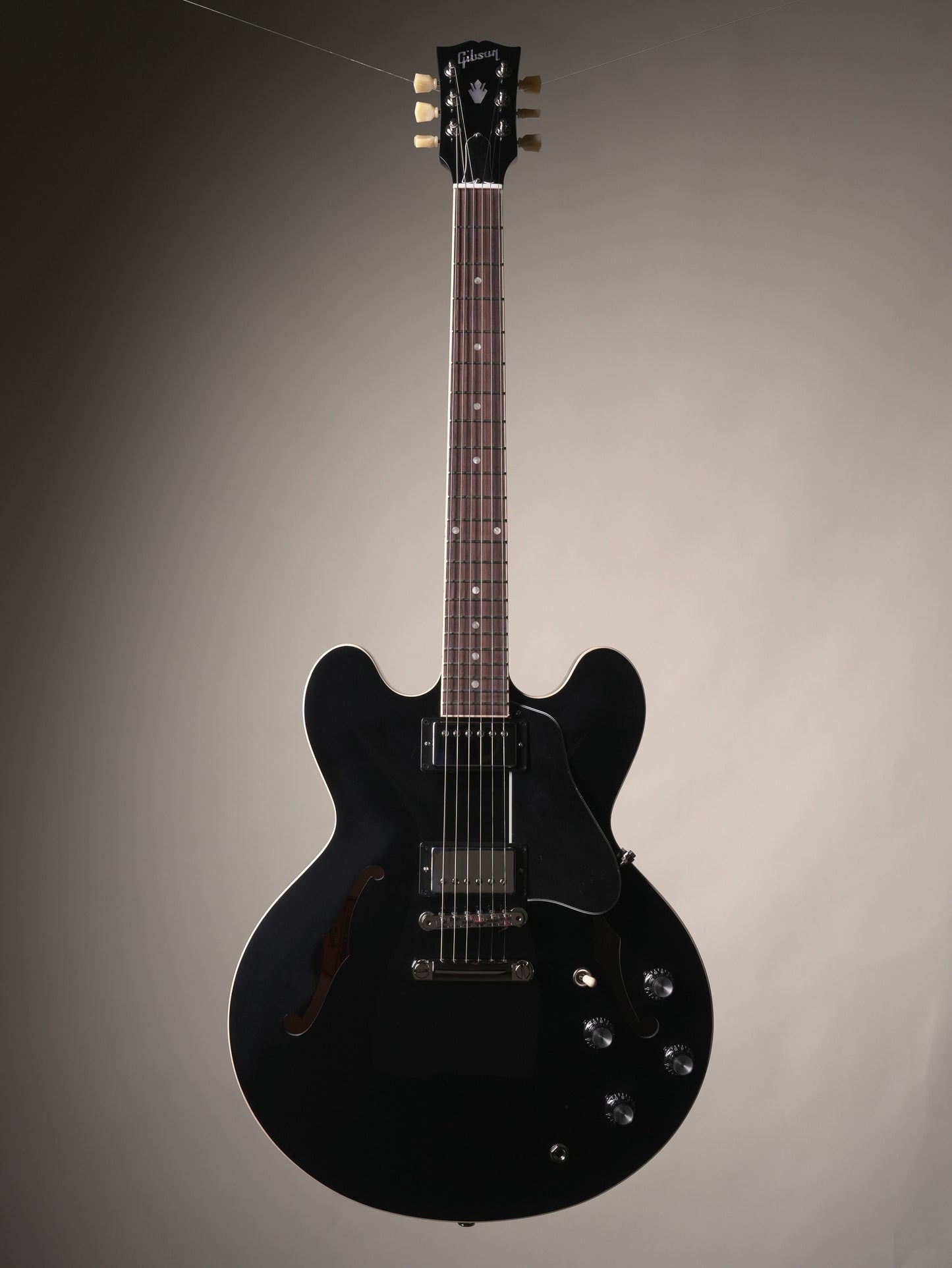 Gibson ES-335 Semi-Hollow Electric Guitar - Ebony w/ OHSC