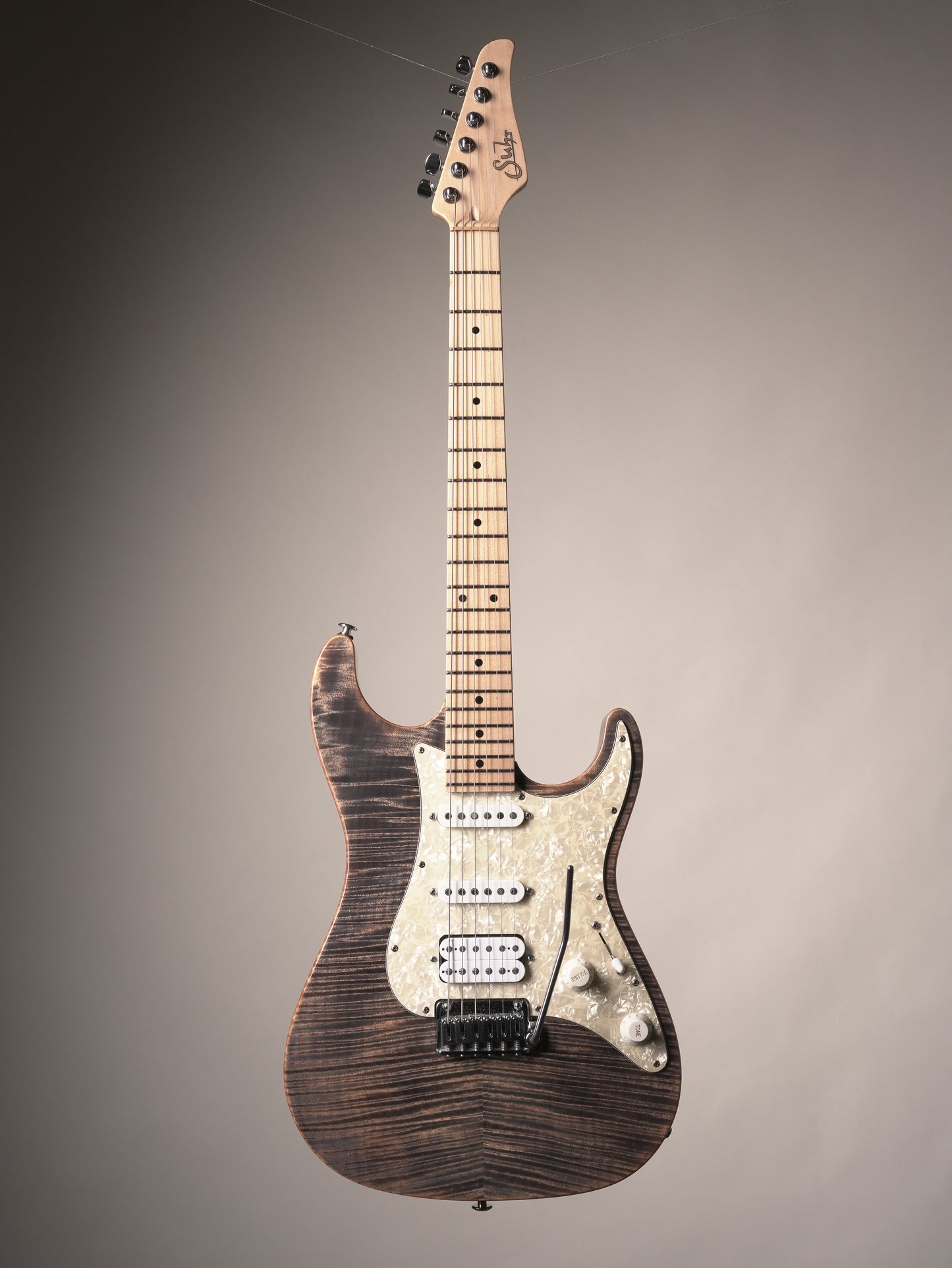 Suhr Standard Pro Electric Guitar - Trans Blue Denim Slate, incl. Original Deluxe Gigbag