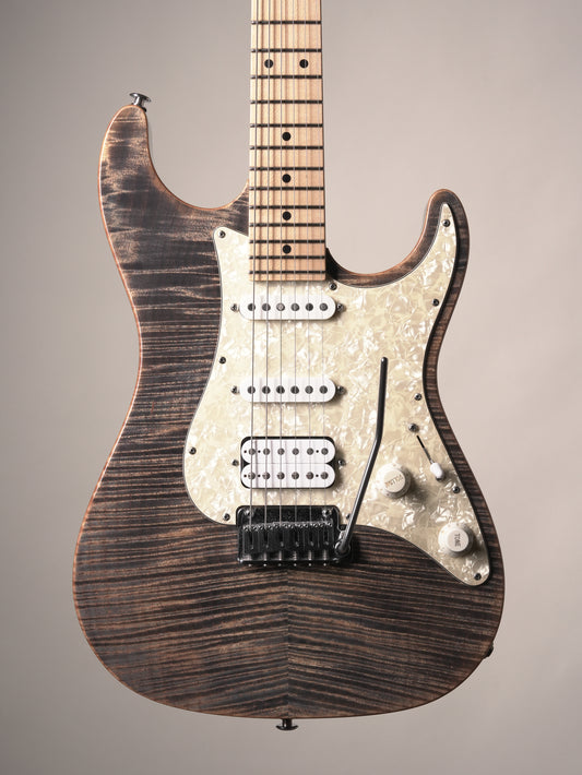 Suhr Standard Pro Electric Guitar - Trans Blue Denim Slate, incl. Original Deluxe Gigbag