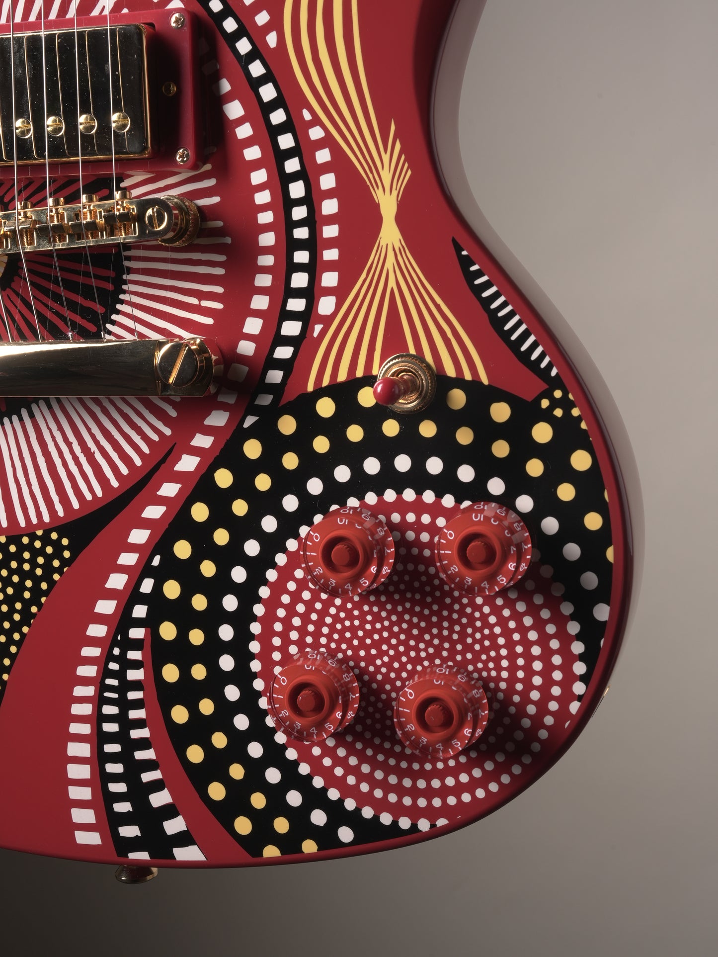 Epiphone Fatoumata Diawara SG Electric Guitar - Ember Red with Malian Graphic