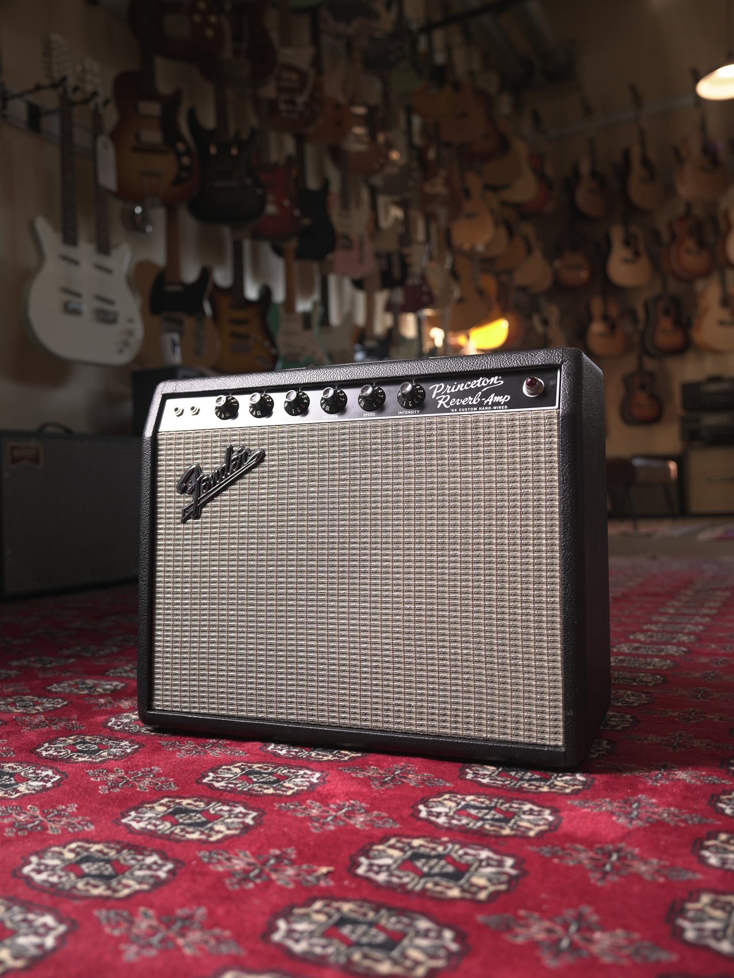 Fender Hand-wired '64 Princeton Reverb 12-watt 1x10" Tube Combo Amp - Black Tolex