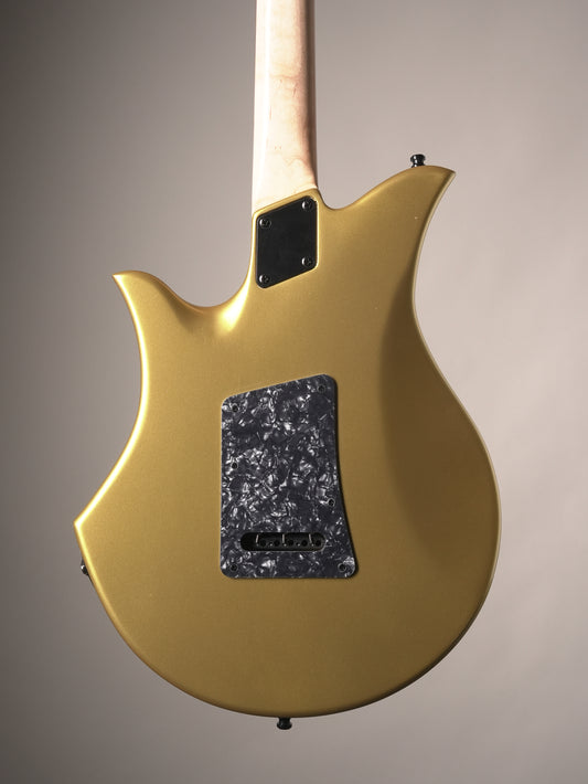 Pinter Guitars Rockstar SB1-R Electric Guitar - Gold, w/ Original Deluxe Gig Bag