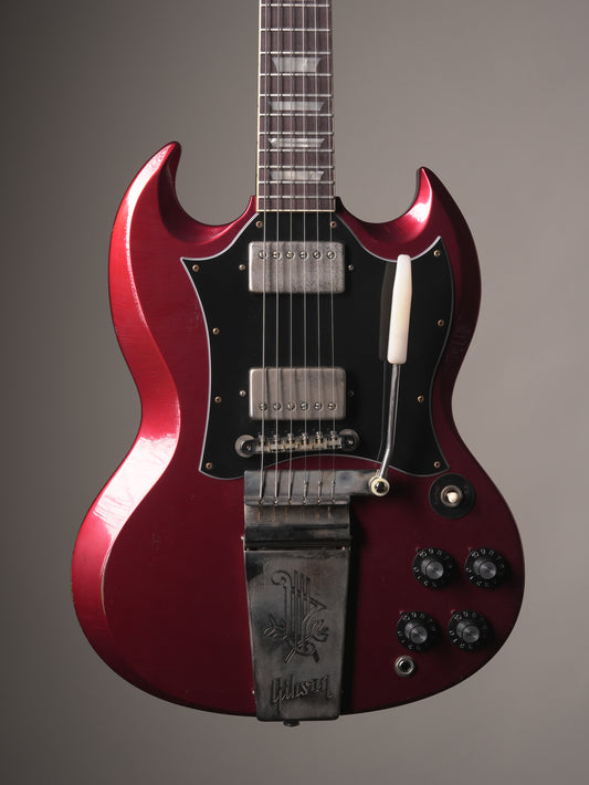 Gibson Custom Shop "Made to Measure" '64 SG Standard Batwing Maestro - Murphy Lab Light Aged Sparkling Burgundy, incl. OHSC