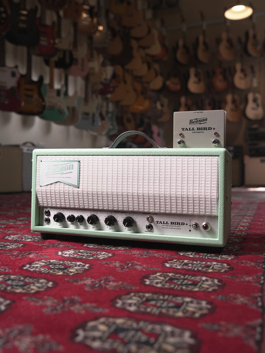 Benson Amplification Tall Bird Plus All-Tube Reverb & Tremolo Effects Unit - Seafoam Green