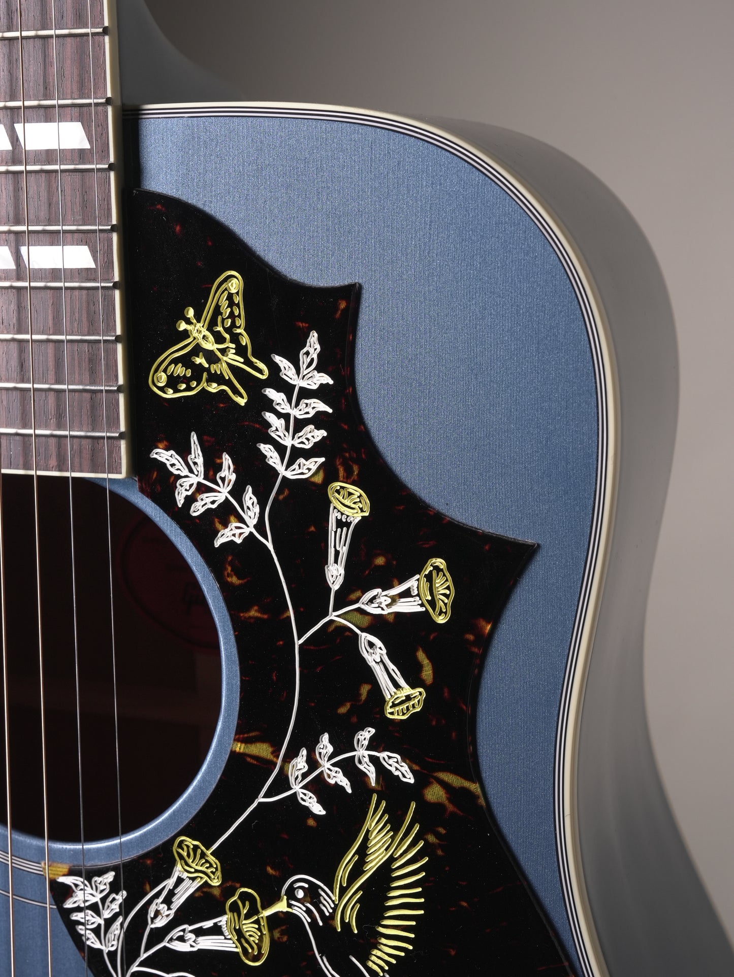 Gibson Custom Shop "Made to Measure" Hummingbird Acoustic Electric Guitar - Pelham Blue w. OHSC