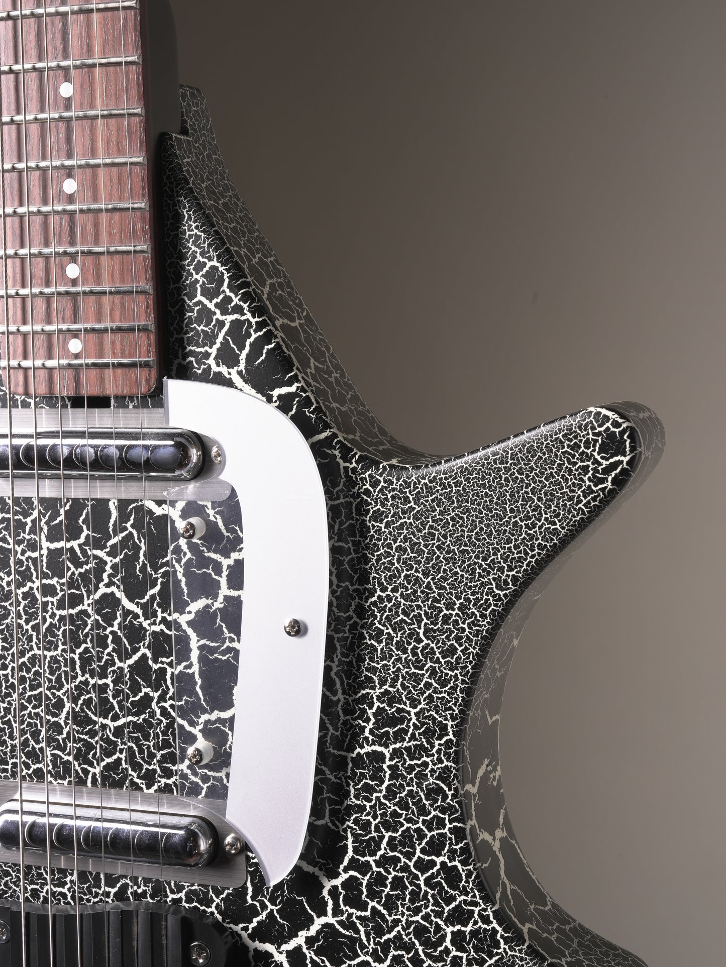 Danelectro Coral Sitar Electric Guitar - Black Crackle