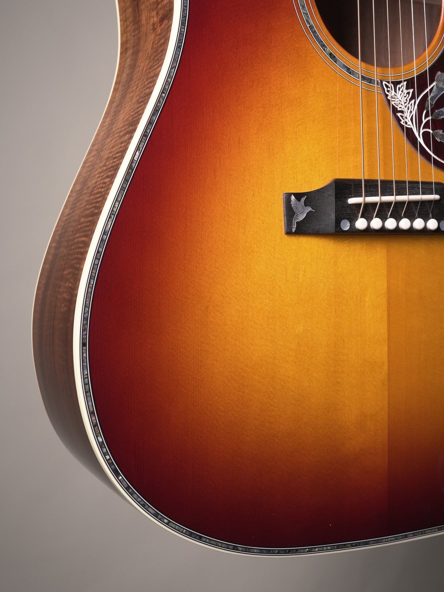 Gibson Custom Shop "Made to Measure" Hummingbird Custom Koa Acoustic Guitar - Autumnburst, incl. OHSC