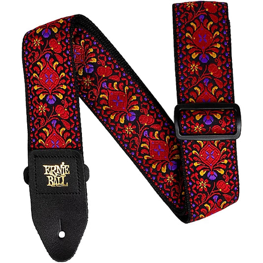 Ernie Ball Classic Jaquard guitar/bass Strap - Crimson Royal Bloom