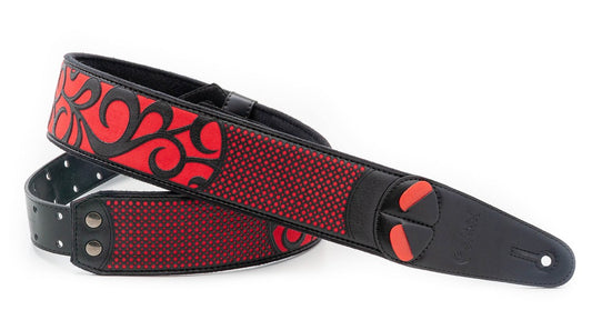 Right On! Go Mojo Nashville Red Guitar Strap
