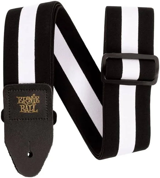 Ernie Ball Comfort Stretch Guitar/bass Strap - Racer White