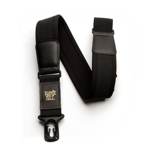 Ernie Ball Comfort Polylock Guitar/bass Strap - Regular 2” Neoprene black