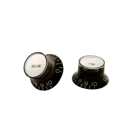 Gibson Top Hat Knobs w/ Silver Metal Insert, 4pcs.